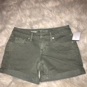 Olive green shorts